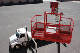 Work basket accessory for boom trucks and SPYDERCRANE&reg; mini cranes
